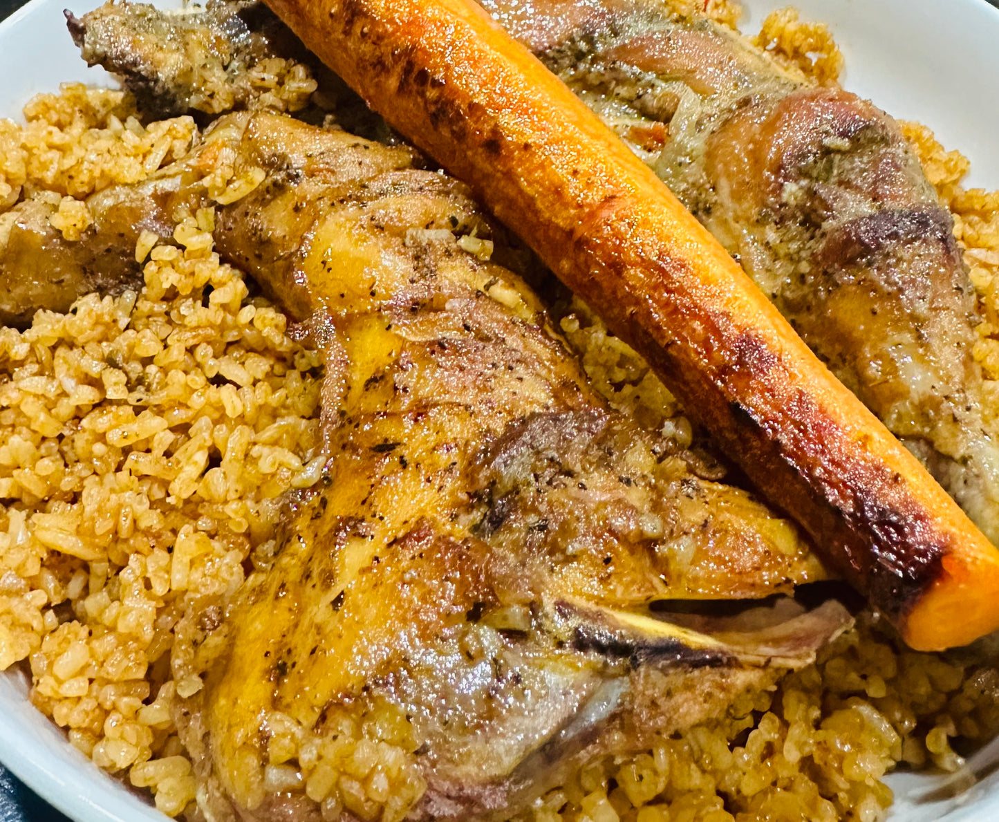 Gambian Jollof Rice (Benachin) with Chicken (Halal)